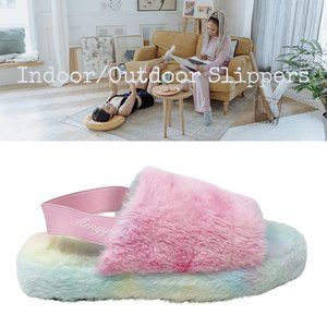 Mengyi Women's Indoor/Outdoor Tie Dye Slippers